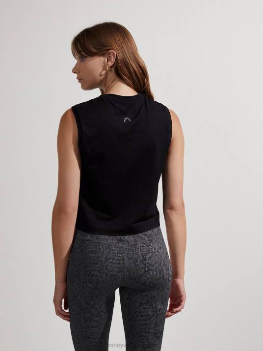 Apparel Black Women Varley Page Seamless Crop Tank 00FX41