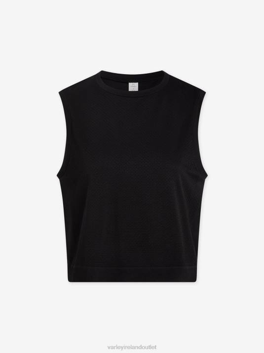 Apparel Black Women Varley Page Seamless Crop Tank 00FX41