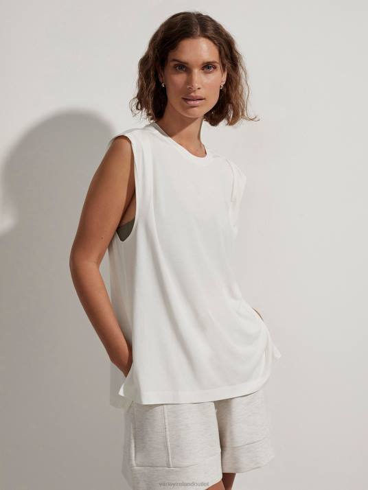 Apparel Cloud Dancer Women Varley Calgary Boxy Tank 00FX116