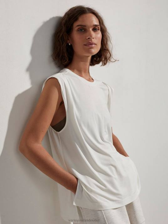 Apparel Cloud Dancer Women Varley Calgary Boxy Tank 00FX116