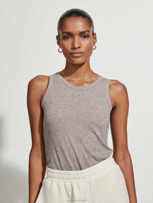 Apparel Deep Taupe Fleck Women Varley Eliza Tank 00FX98