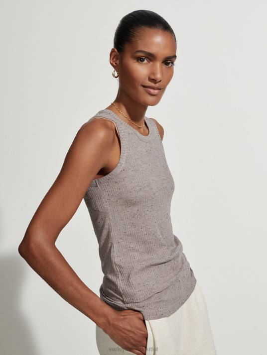 Apparel Deep Taupe Fleck Women Varley Eliza Tank 00FX98