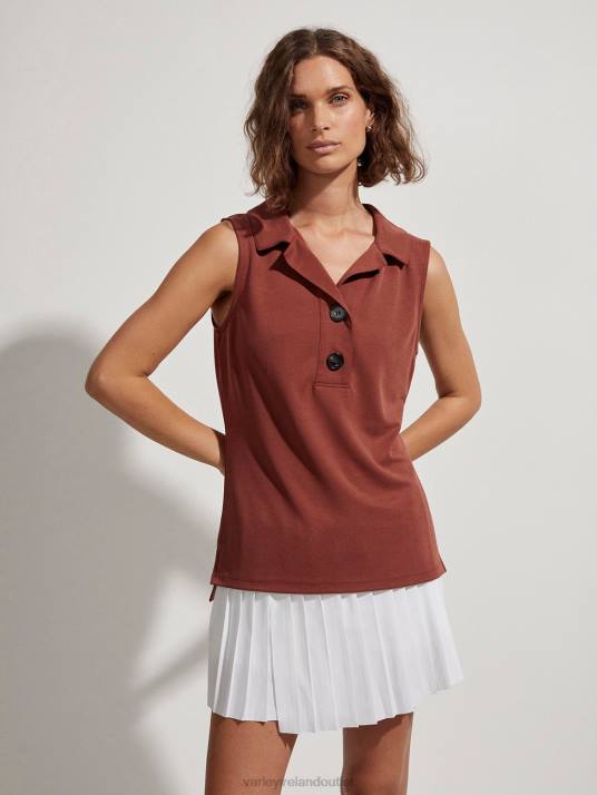 Apparel Sienna Women Varley Caine Sleeveless Polo 00FX138