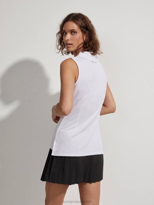 Apparel White Women Varley Caine Sleeveless Polo 00FX139