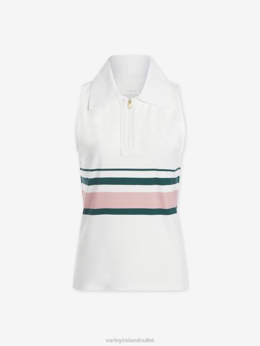 Apparel White Women Varley Darnell Performance Polo 00FX17