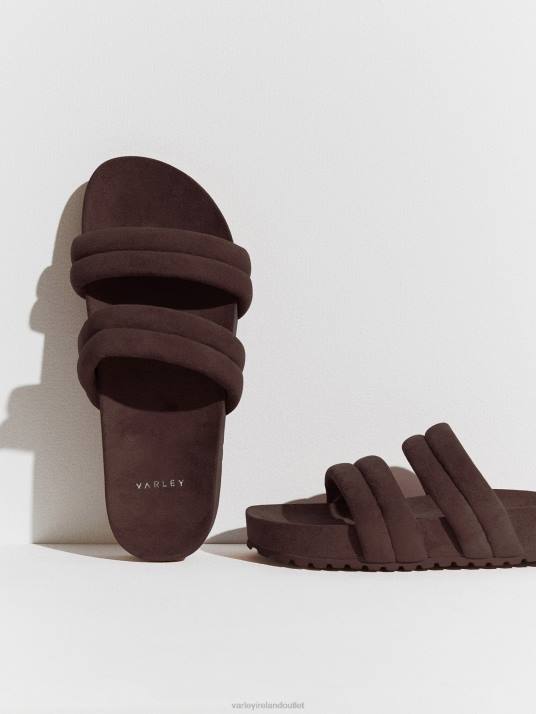 Slides French Roast Women Varley Giles Quilted Slides 2.0 00FX492