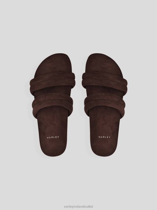 Slides French Roast Women Varley Giles Quilted Slides 2.0 00FX492