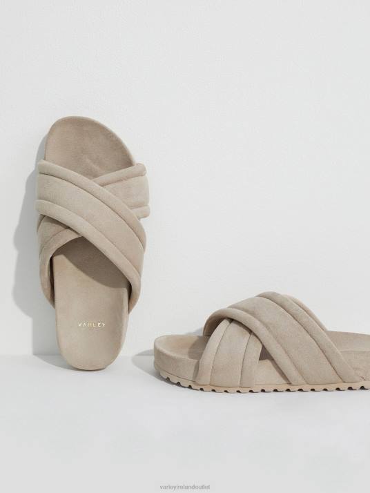 Slides Mink Stone Women Varley Ronley Quilted Slides 00FX480